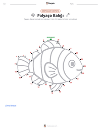 Ocellaris Palyaço Balığı yazdırılabilir çalışma sayfası önizlemesi