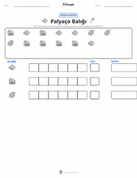 Ocellaris Palyaço Balığı yazdırılabilir çalışma sayfası önizlemesi