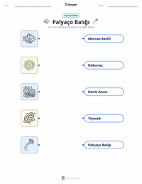 Ocellaris Palyaço Balığı çocuklar için yazdırılabilir çalışma sayfası