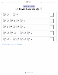 Büyük Beyaz Köpekbalığı yazdırılabilir çalışma sayfası önizlemesi