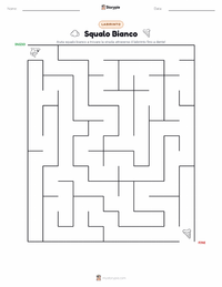 Anteprima della scheda stampabile di Grande Squalo Bianco