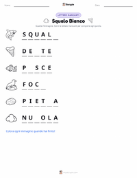 Anteprima della scheda stampabile di Grande Squalo Bianco