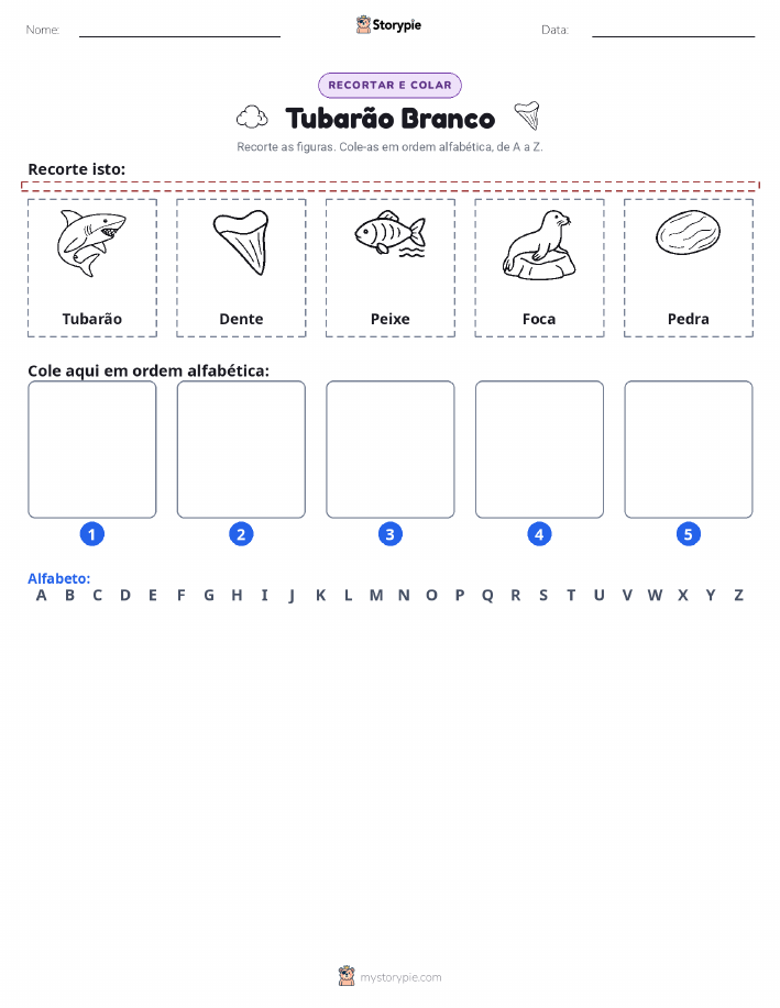 Recortar & Colar Alfabeto