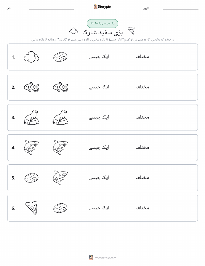 ایک جیسا یا مختلف