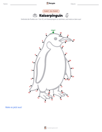 Kaiserpinguin druckbare Arbeitsblatt Vorschau
