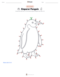 Emperor Penguin printable worksheet preview