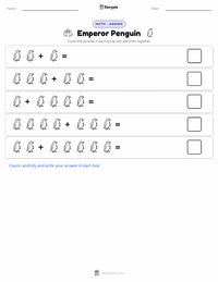 Emperor Penguin printable worksheet preview
