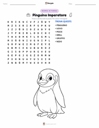 Anteprima della scheda stampabile di Pinguino Imperatore