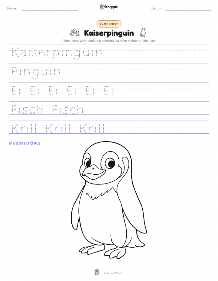 Schreibübung