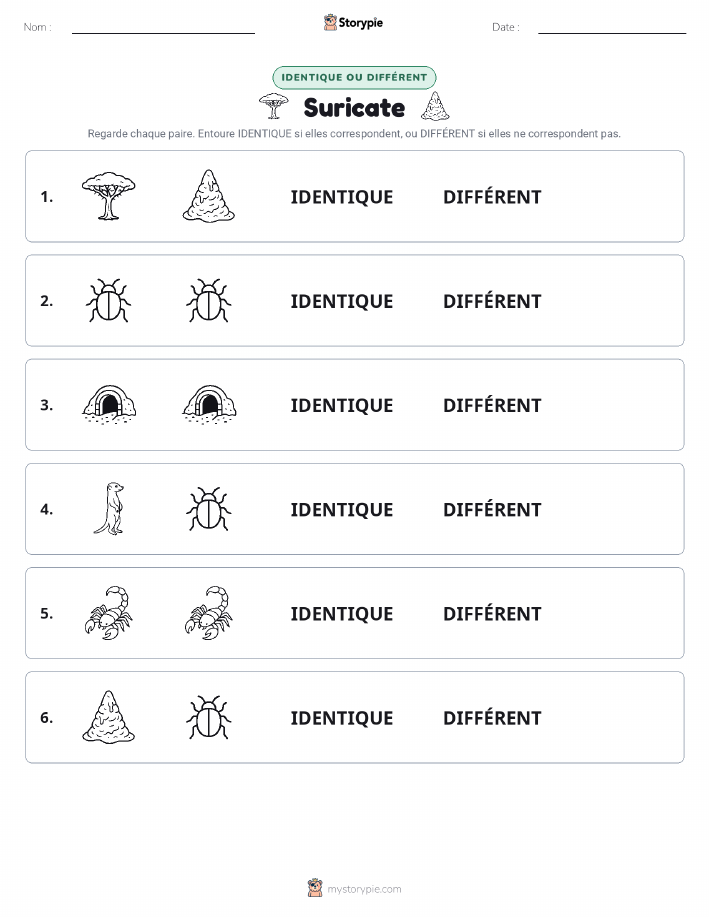 Identique ou Différent