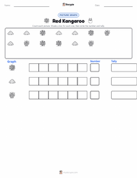 Red Kangaroo printable worksheet preview