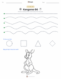 Xem trước tài liệu in sẵn Kangaroo Đỏ