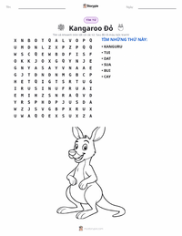 Xem trước tài liệu in sẵn Kangaroo Đỏ