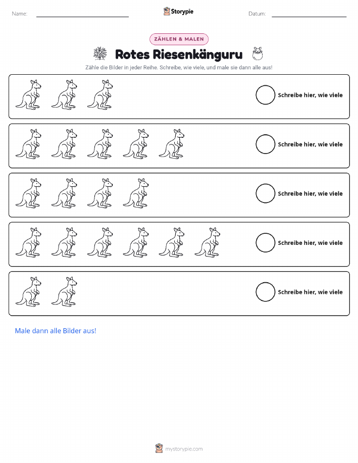 Zählen & Ausmalen