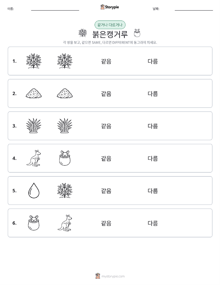 같은 것 또는 다른 것