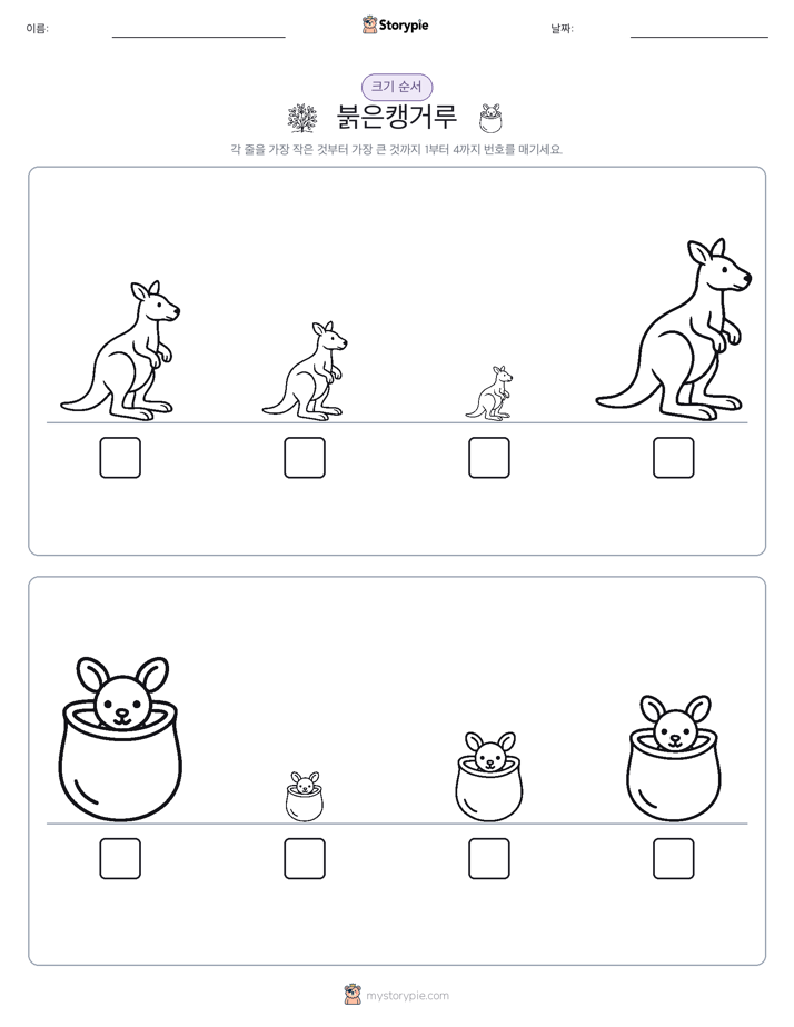 크기 순서