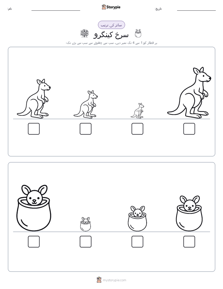 سائز کی ترتیب