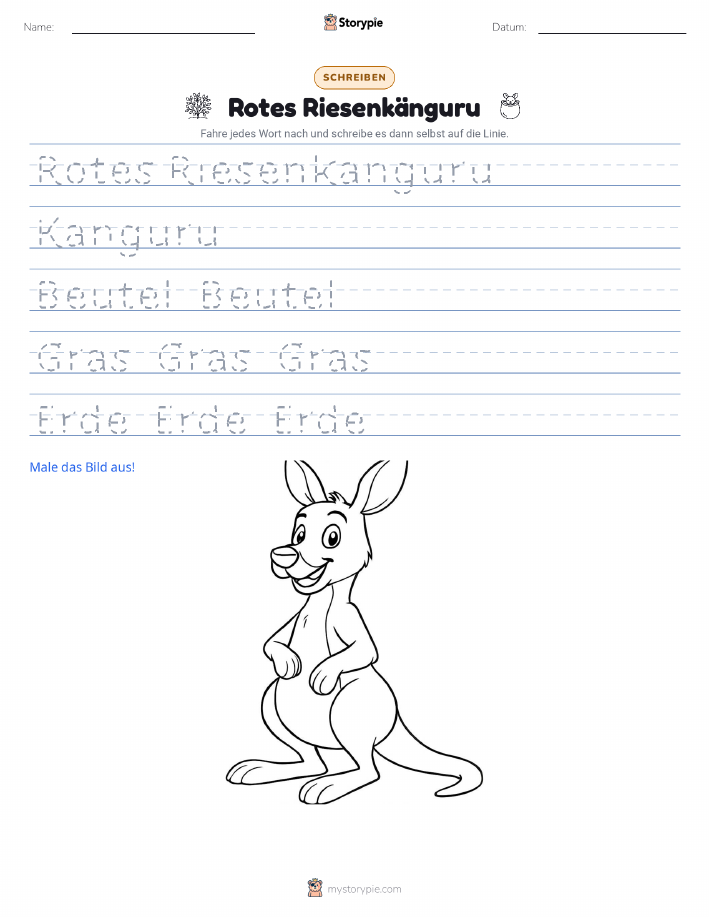 Schreibübung