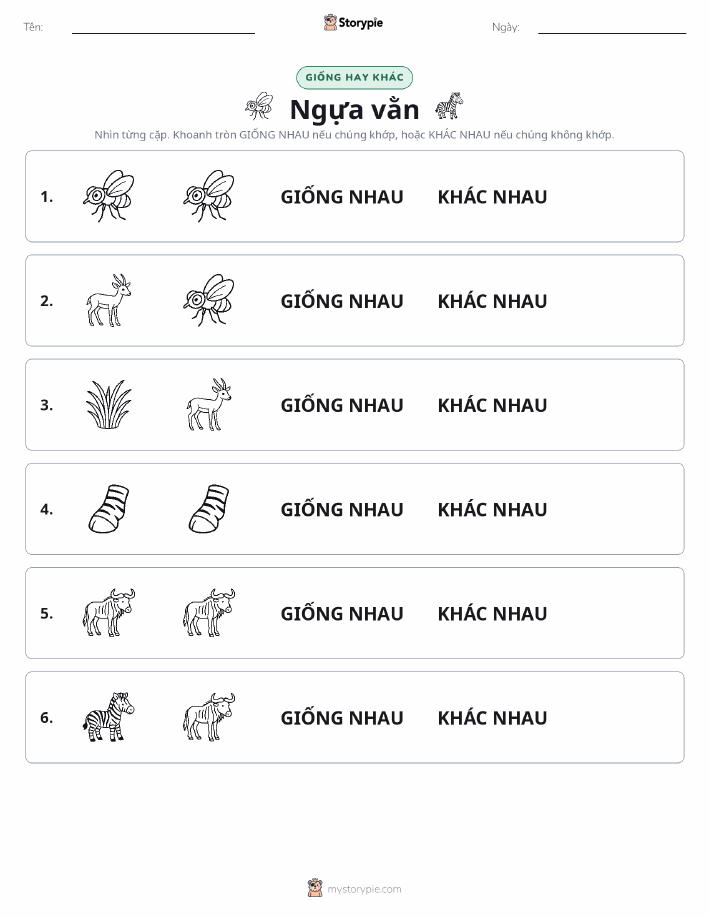 Giống Hay Khác