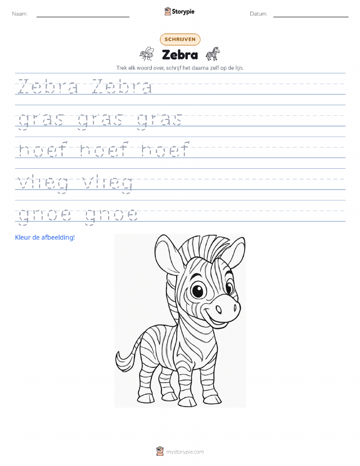 Schrijf Oefening