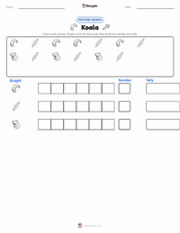Koala printable worksheet preview
