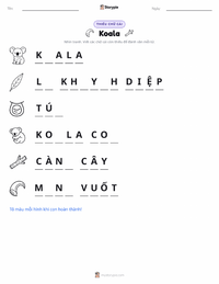 Xem trước tài liệu in sẵn Gấu Koala