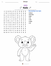 Xem trước tài liệu in sẵn Gấu Koala