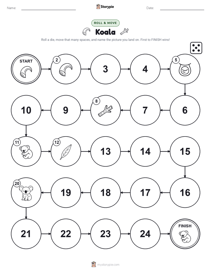 Roll & Move Game