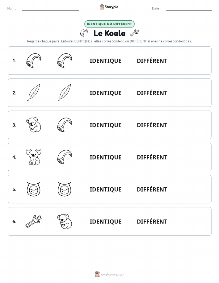 Identique ou Différent