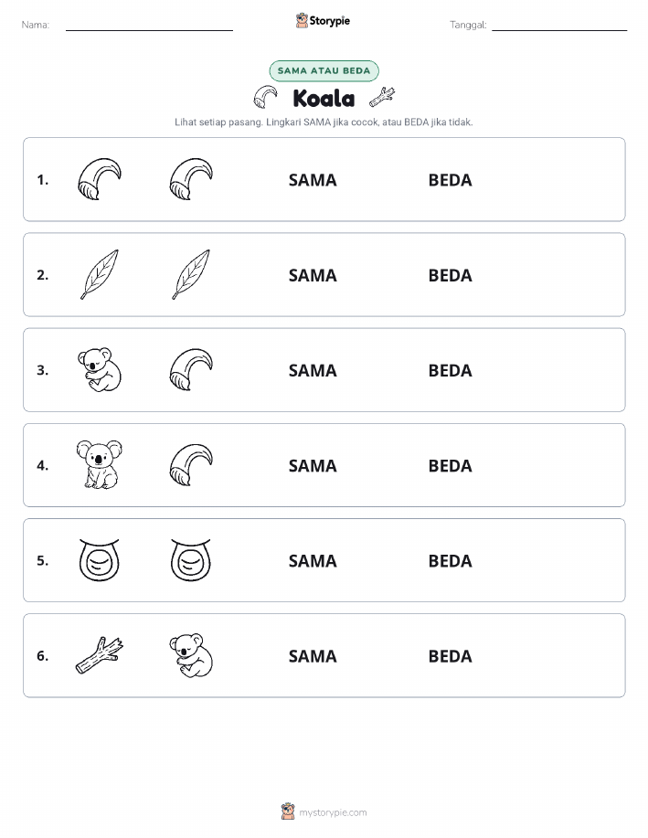 Sama atau Berbeda