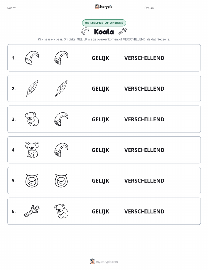Zelfde of Verschillend
