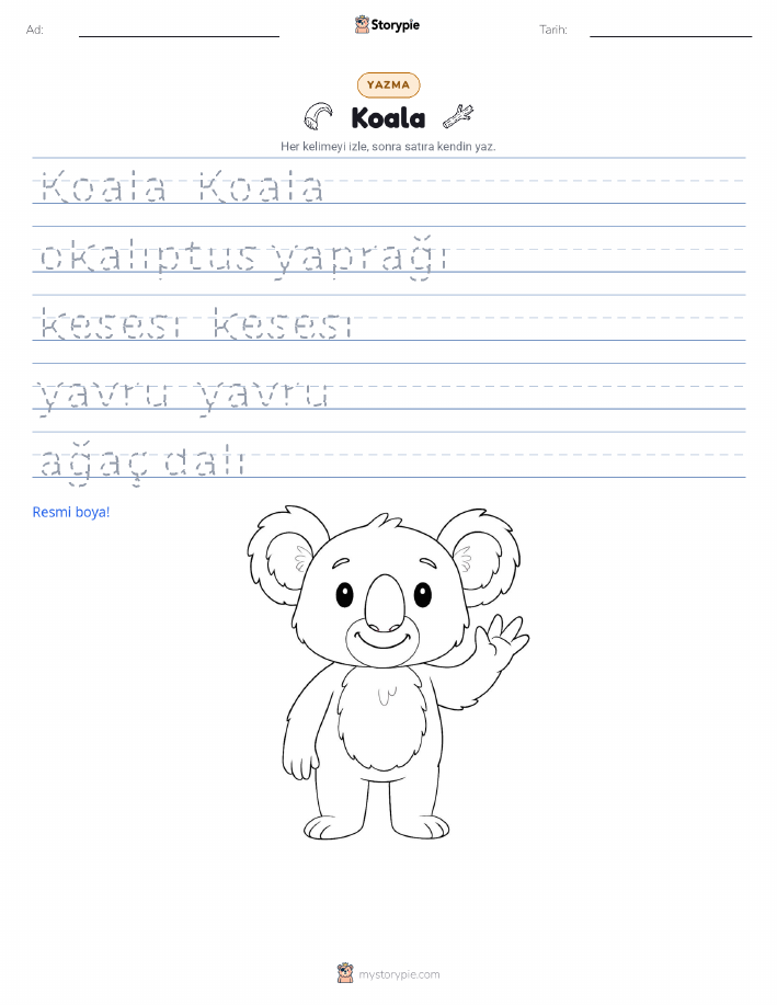 Yazma Pratiği