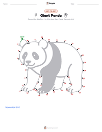 Giant Panda printable worksheet preview