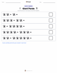 Giant Panda printable worksheet preview