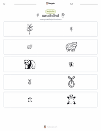 แพนด้ายักษ์ ตัวอย่างแบบฝึกหัดที่พิมพ์ได้