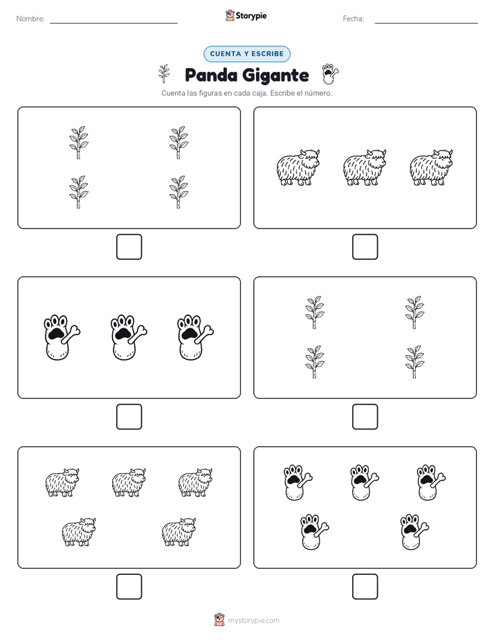 Cuenta y Escribe