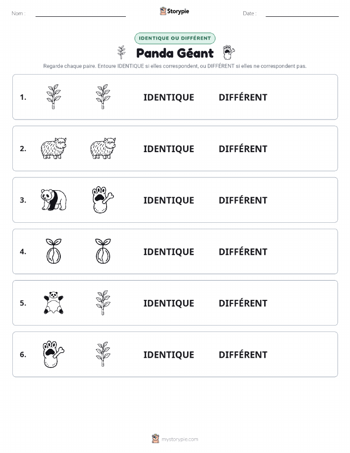 Identique ou Différent