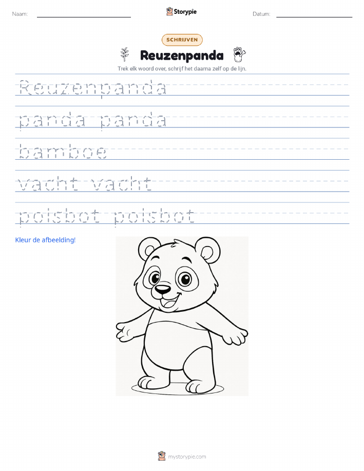Schrijf Oefening