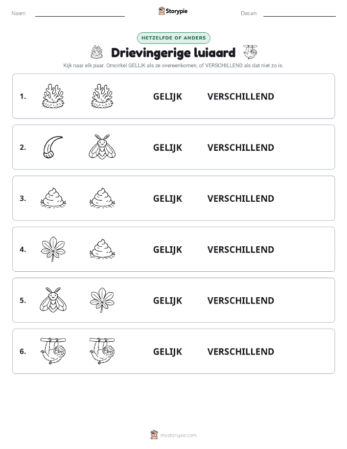 Zelfde of Verschillend