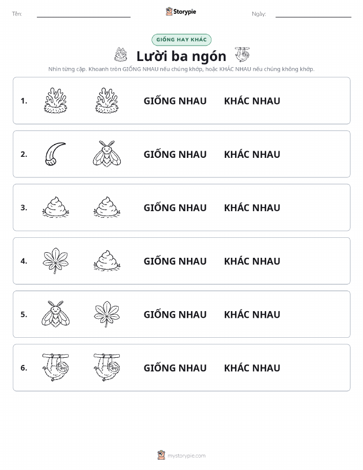 Giống Hay Khác