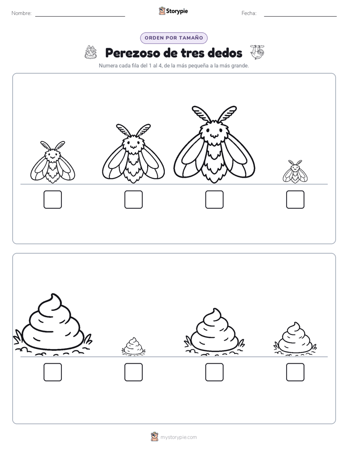 Orden de Tamaños