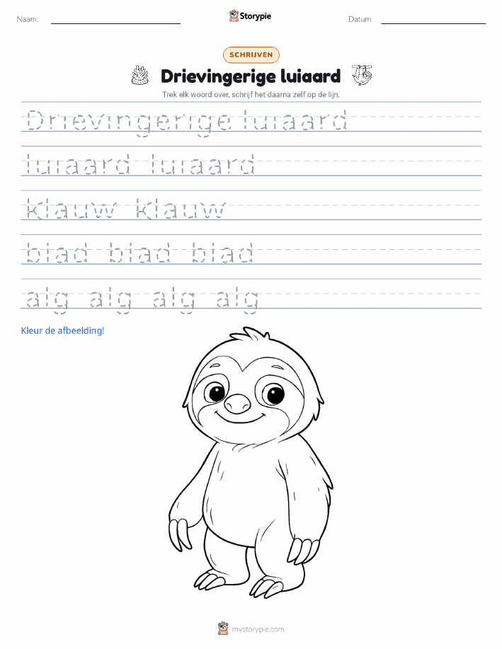 Schrijf Oefening