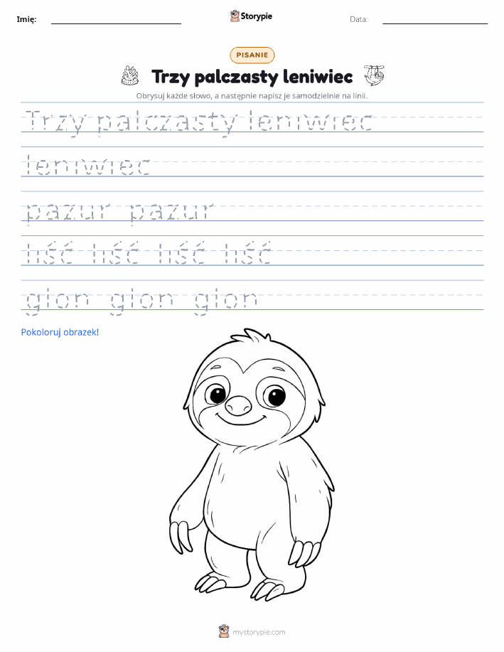 Ćwiczenie Pisania