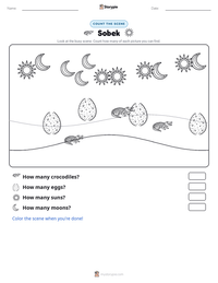 Sobek printable worksheet preview