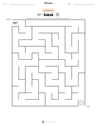 Aperçu de la feuille de travail imprimable Sobek