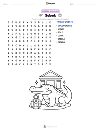 Anteprima della scheda stampabile di Sobek