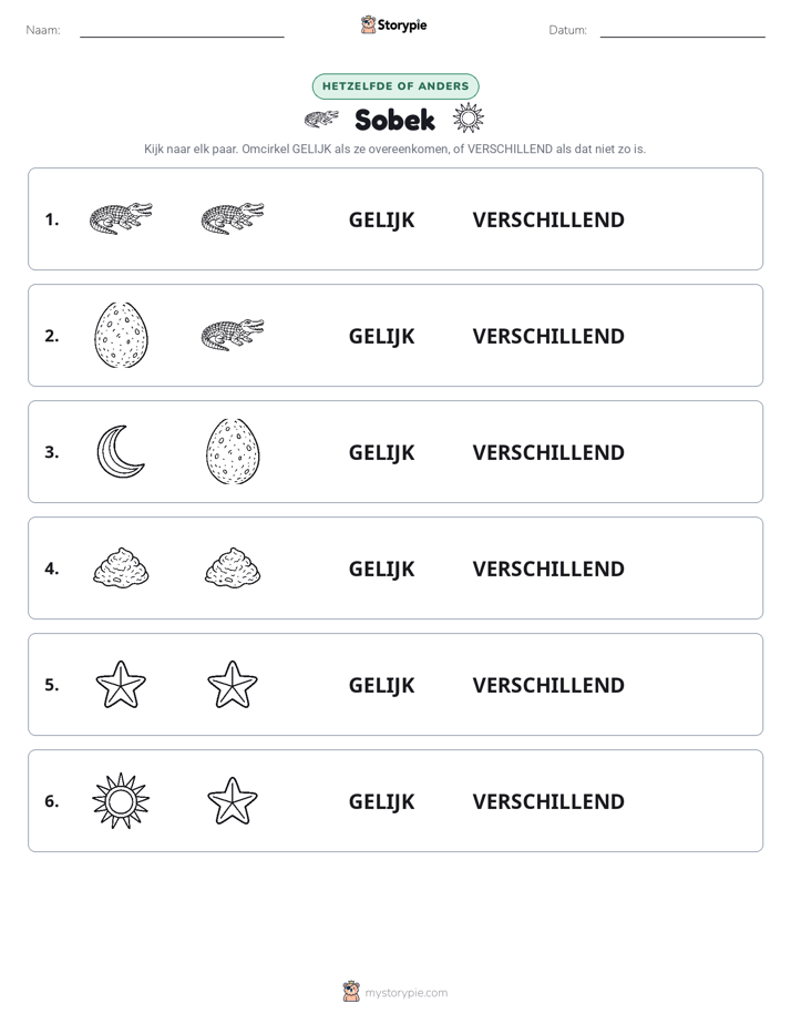 Zelfde of Verschillend