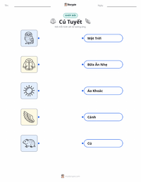 Tài liệu in sẵn Cú Tuyết cho trẻ em