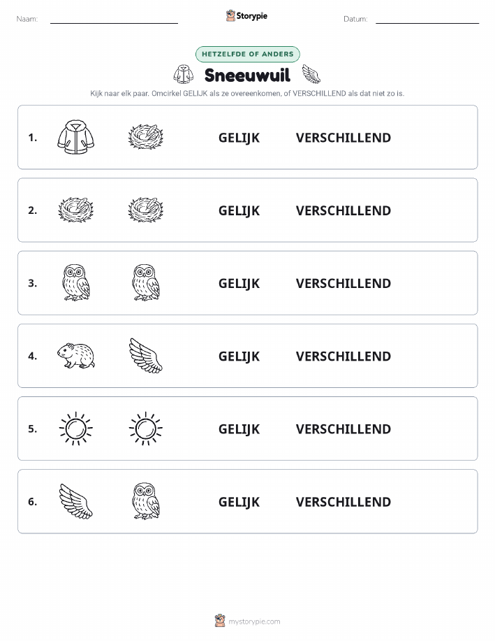 Zelfde of Verschillend