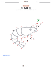 Krill printable worksheet preview